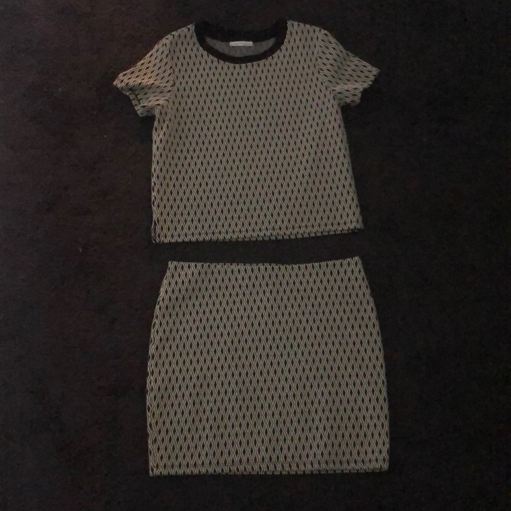 Zara two piece top and skirt set